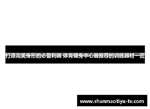 打造完美身形的必备利器 体育健身中心最推荐的训练器材一览